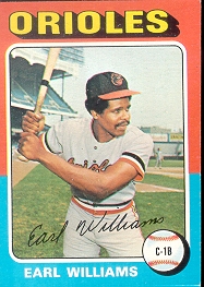 1975 Topps Mini Baseball Cards      097      Earl Williams